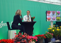 Pelargonium Red Explosion was de inzending van Florensis, welke kort geïntroduceerd werd door Robert